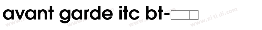 avant garde itc bt字体转换